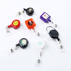 Most Popular Wholesale Custom Sublimation Name Doctor Nurse Plastic Lanyards Retractable <b>Clip</b> ID Badge Pull Reel Holders - Product Image 3