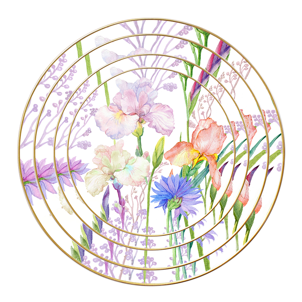 สีขาว ((6.5 "/8"/10.5 "/12)