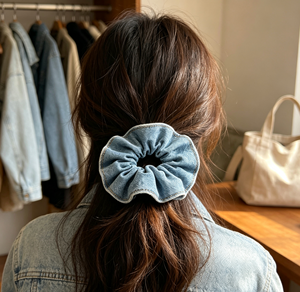 Chouchou pour cheveux bleu imprimé léopard, doux et <span class=keywords><strong>élastique</strong></span>, pour <span class=keywords><strong>queue</strong></span> <span class=keywords><strong>de</strong></span> <span class=keywords><strong>cheval</strong></span>, élégant, accessoire <span class=keywords><strong>de</strong></span> coiffure pour femme, OEM - Product Image 1