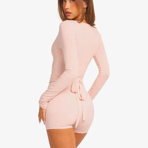 T-Shirts de Pilates Cache-cœur Marque Privée 2025 pour Femmes, Hauts de Sport Élégants à Manches Longues de Yoga et Fitness - Product Image 5