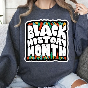 Nhà Máy Bán Buôn Tùy Chỉnh Sticker Logo In Ấn Lịch Sử Màu Đen Thiết Kế Dtf Truyền Nhiệt Thiết Kế Cho T Áo Sơ Mi Dtf In Ấn - Product Image 4