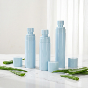 ขวดสเปรย์สุญญากาศพลาสติกแบบเติมได้หลายสี พิมพ์โลโก้ตามสั่งสำหรับขายส่ง ขนาด 100 มล. สำหรับบรรจุโลชั่นและเครื่องสำอาง - Product Image 5