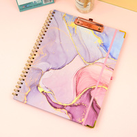 Fabricante, calendario de mesa, diseño personalizado, carpeta de archivos duradera de PVC, suministros para pequeñas empresas, borad de Clip personalizado