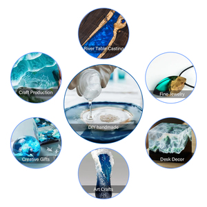 Adhésif en résine époxy transparente en deux parties pour bricolage, décoration intérieure et revêtement de table en bois, résistant à l'eau et aux produits chimiques - Product Image 5