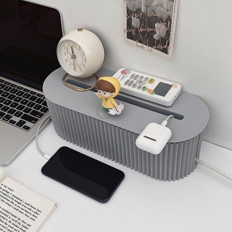 Multifunctional Rectangle PP Storage Box with Card Slot Wire Patch ...