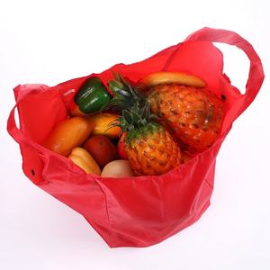 Lightweight Durable Reusable Polyester Customizable Grocery Shopping <b>Bags</b> Large Classic Design Eco-Friendly Foldable Tote <b>Bag</b> - Product Image 6