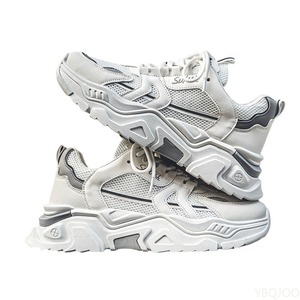 Summer New Casual Comfortable Mesh Breathable Men's <b>Shoes</b>, Thick Soled <b>Height</b> <b>Increasing</b> Sneakers, Fashion Versatile Walking Sho - Product Image 3