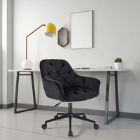 Chaise de bureau ergonomique moderne et commerciale avec rotation à 360 degrés, réglage en hauteur et inclinaison pour les réunions de bureau et les études