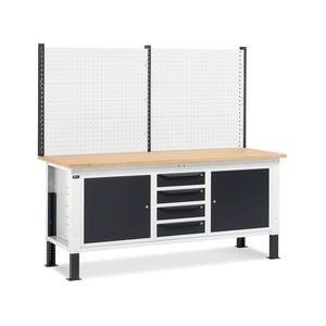 Établi en bois Fami 200cm avec unité murale WORK2026 - Product Image 1