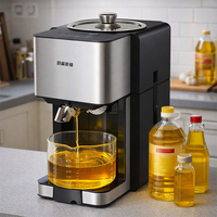 Máquina Prensa de Aceite Automática Inteligente para el Hogar, Extractor de Aceite en Frío y Caliente de Alto Rendimiento para Cacahuetes, Sésamo, Nueces y Semillas, Uso Doméstico