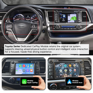 Module décodeur sans fil <span class=keywords><strong>Apple</strong></span> CarPlay Android Auto, kit d'interface pour Toyota Highlander/RAV4/Corolla/Tundra/CH-<span class=keywords><strong>R</strong></span>/Alphard/86/Camry - Product Image 3