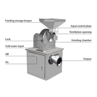Moulin à café électrique commercial de turbine d'acier inoxydable de 300 kg/h pour le moulin de grain d'épice
