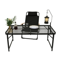 Table de camping moderne en aluminium pour pique-nique, voyage et utilisation en extérieur