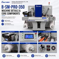 Machine de découpe automatique de haute précision BOST SM-350pro avec écran tactile PLC et alimentation automatique pour autocollants, papiers et feuilles