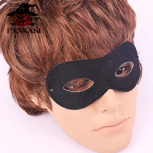 Black Half <b>Face</b> Eye Mask For Halloween Costume Zorro <b>Cloth</b> Mask Adult Children - Product Image 1
