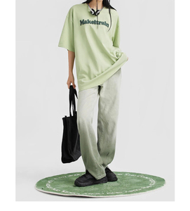 Impression personnalisée du logo T-shirt basique à épaules tombantes en coton épais vierge Streetwear Boxy T-shirts surdimensionnés - Product Image 3