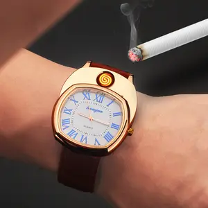 7132 Luxus 2022 Neuankömmlinge Herren Armbanduhren Wind dichte und flammen lose wiederauf ladbare leichtere Armbanduhr