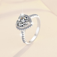 Nouvelle Bague de Fiançailles et de Mariage Classique Personnalisée en Argent Sterling 925 Fin, Sertie de Moissanite GRA à Taille Brillante et Monture à Griffes, Magnifique