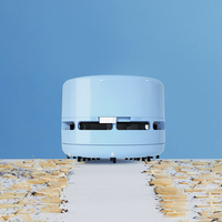 Mini aspirateur de bureau électrique, taille-crayon et gomme à piles avec recharges, ensemble de papeterie en plastique