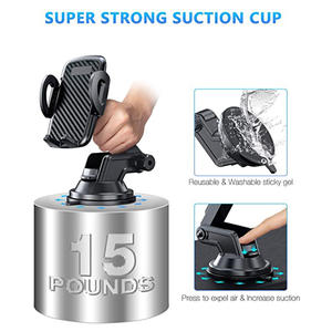 Supporto per <span class=keywords><strong>cellulare</strong></span> a braccio lungo per parabrezza cruscotto auto/desktop, rotazione a 360°, flessibile, nero, per uso con una <span class=keywords><strong>mano</strong></span> - Product Image 4