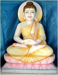พระพุทธรูปสีขาวหินอ่อนรูปปั้นพระเจ้า - Product Image 6