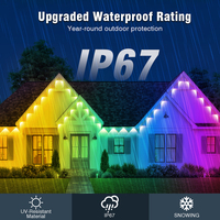 Luces Decorativas para Exteriores Eaves Light IP67, Resistentes al Agua, DC24V, LED de Color Cambiante, con Garantía de 2 Años