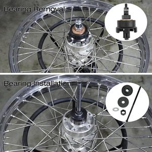 11 pièces Kit d'outils d'extraction d'installation de retrait de roulement de roue pour motos <span class=keywords><strong>Harley</strong></span> <span class=keywords><strong>Davidson</strong></span> et roulements de 0.75 \ "1 \" 25mm pour voitures BMW - Product Image 5