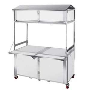 Commercial Portable Pliable Pliable Épicerie Alimentaire Shopping Utilitaire Wagon Chariot Chariot Nouvelle Condition Pliant Chariot De Nourriture Roues - Product Image 4