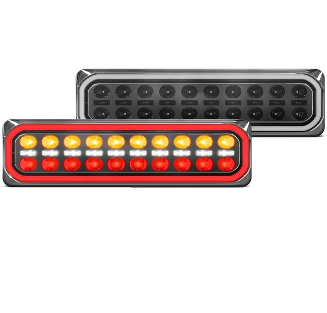 Led Rear Tail Light Smoke Clear Lens Lamp 3855 Series Sequential Indicator Led Tail Light for Canopy Pickups Ute RV Truck
