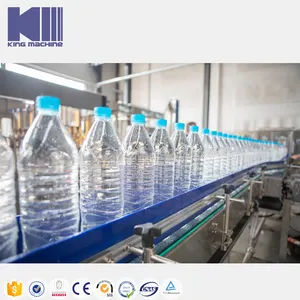 中小企業向けの全自動3000BPH0.2-2L液体飲料水ボトルマシン