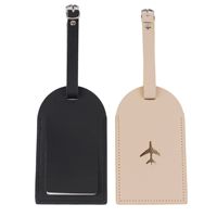 Étiquette de bagage personnalisée en similicuir PU, avec logo et nom, pour valise de voyage de luxe, style vintage, vierge pour sublimation, vente en gros