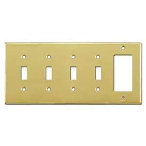 Brass Switch Parts Manufacturer CNC machining custom Toggle Light Switch Cover