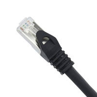 Rj45 Ftp Sftp Cat6a 26awg kabel Patch Cat6a komunikasi Ethernet kecepatan tinggi