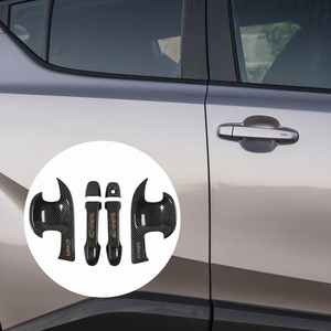 WZXD Carbon Fiber Exterior <b>Doors</b> Bowl Cover <b>Trim</b> Outside Decoration Accessories for C-HR for CHR 2017 2018 - Product Image 3