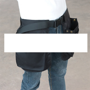 Multi Functional Waist Bag With <b>Adjustable</b> <b>Strap</b> Black Canvas Outdoor Sports Unisex Fitness Belt - Product Image 4