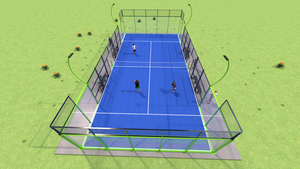 Pista de Pádel de Cristal Inmersiva Phuoc Thinh Ultra Transparente, Pista Libre de Barreras para Tenis de Pádel, Comercio Global - Product Image 2