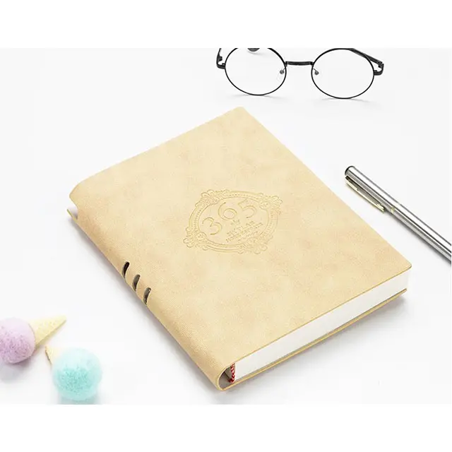 Cuaderno personalizado de alta gama A5, Agenda de cubierta suave B5, diario de cuero personalizable, cubierta dura, cuaderno de PU forrado