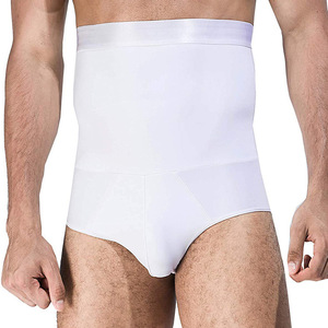 Sous-vêtements de sport pour homme en silicone antidérapant, taille haute, slim, modelant le corps, shorts de fitness abdominaux - Product Image 6