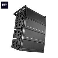 PAT LA123 Enceintes Line Array Passives 3 Voies Double 12 Pouces, Aimant Néodyme, Boîtier en Bois, Audio Professionnel Écologique