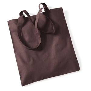 Bolsa de Compras Promocional de Algodón 100%, Color Chocolate, Talla Única, Uso Casual - Product Image 1