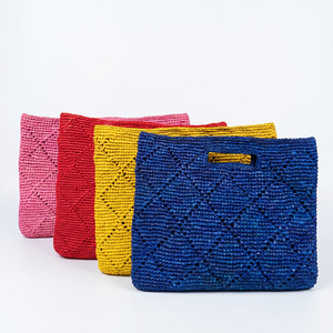 Bolso Tote Casual de Rafia Tejida, Rayado, con Parte Superior Abierta, Forro de Algodón, Correa Única, para Playa, Verano, para Mujer - Product Image 2