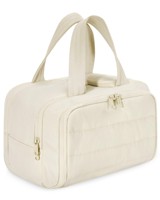 Offre Flash : Trousse de Toilette de Voyage Colorée avec Séparation Humide/Sèche, Organisateur de Maquillage Cosmétique avec Impression de Logo