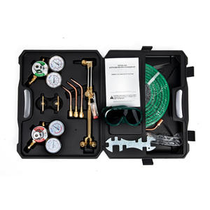 Ensemble de soudage et de découpe oxyacétylène avec torche de soudage TIG en laiton à forte capacité - Product Image 2