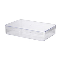 Boîte de rangement rectangulaire transparente en acrylique de qualité alimentaire multi-usage pour biscuits, pâtisseries, snacks, cadeaux, maison et magasin