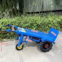 Chariot de transport électrique à quatre roues en métal durable pour usage industriel, domestique, agricole et sur chantier de construction - Chariot à main électrique