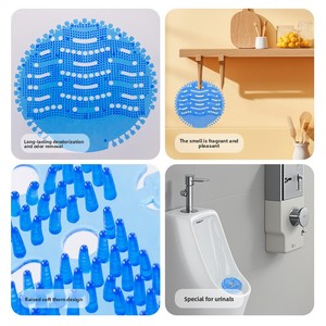 Pastilles désodorisantes pour urinoir pour hommes avec filtre anti-éclaboussures, anti-obstruction et tampon désodorisant pour écran d'urinoir - Product Image 4