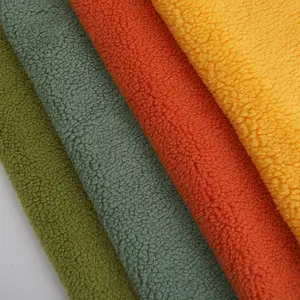 ผลิตภัณฑ์ใหม่100โพลีเอสเตอร์ผ้าขนแกะเชอร์ปาผ้าถัก