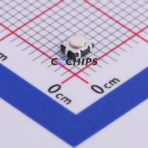 TBEG-W-Q-T/R Tactile Switch SMD,2.7x3mm Switch Single Pole Single Throw Round Button Vertical Mount 3mm - Product Image 1