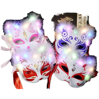 Masque Lumineux LED en Plumes de Renard pour Fêtes, Événements et Spectacles – Vente en Gros, Décoration DIY – Offre Spéciale