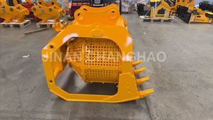 3CX экскаватор-погрузчик просеивающая сетка ковш экскаватор вращающийся скрининг ковш с различными размерами сита - Product Image 2